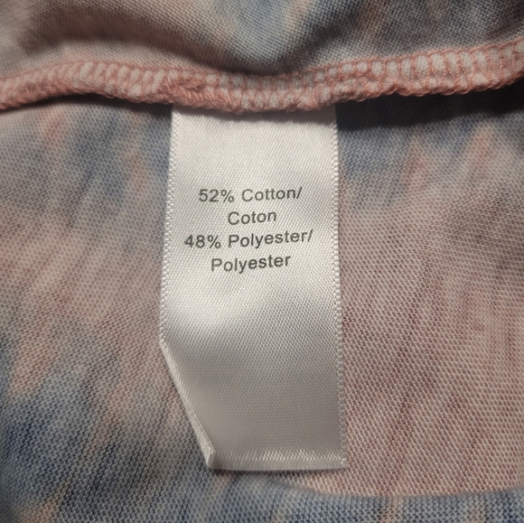 Maurices Tie-Dye Tank Top On The Road Again USA Size 2 Red Blue - Picture 5 of 5